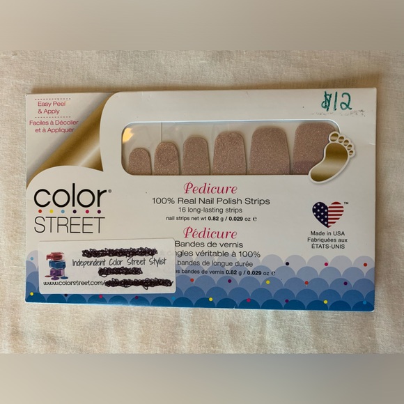 NIB - Color Street - Nail Polish Pedicure Strips in Color “Moonburst” - Picture 5 of 7